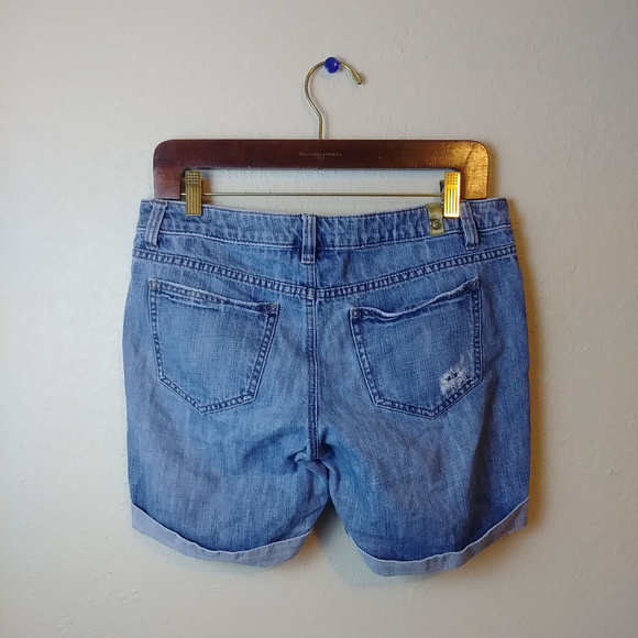 Lauren Conrad Womens Distressed Shorts Cotton - Picture 2 of 6